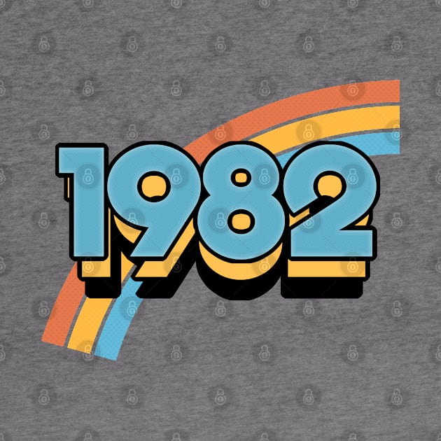 1982 ∆∆∆ Retro Birthday Design by DankFutura